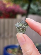 Moldavite Czech Vrábce Genuine Specimen Tektite 7 Carat 1.38g 245