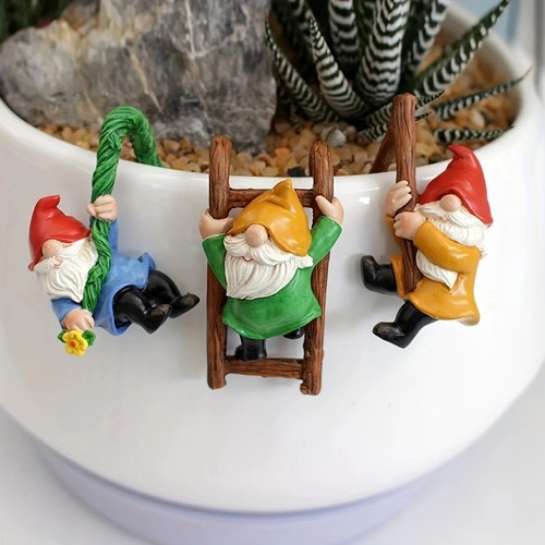 3pc mini garden dwarf hanging - garden,