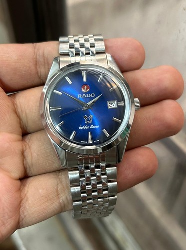 Rado golden horse blue dial - golden,