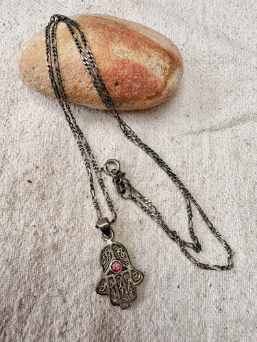 Sterling silver hamsa hand - sterling,