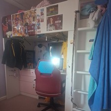 White Ikea Smastad Loft Bed