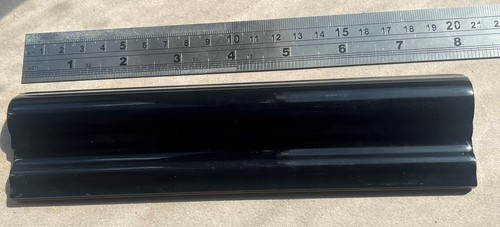Black gloss ceramic dado - gloss,