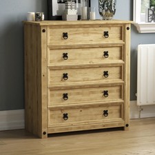 Rustic pine drawer chest - rustic,