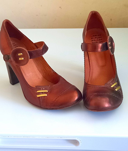 Harlot brown leather mary - brown,