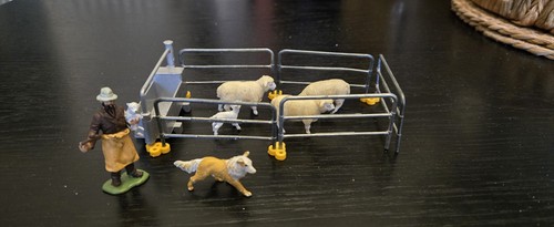 Britains metal sheep pen with - metal,