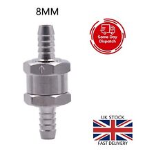 8MM 5/16" ONE WAY VALVE    ALUMINIUM NON RETURN CHECK  PETROL DIESEL OIL WATER