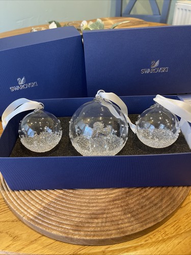 Swarovski christmas ball set - swarovski,