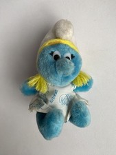 VINTAGE SMURFETTE soft toy Made in Korea 1982 by VIRCA