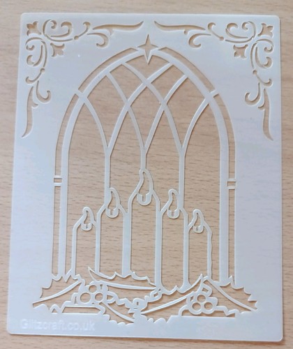 Glitz craft stencils christmas - craft,