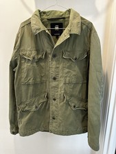 G-Star RAW Men's Canvas Overshirt Dune Vodan Worker Compact Bitt