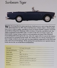 Sunbeam Tiger Picture Out of