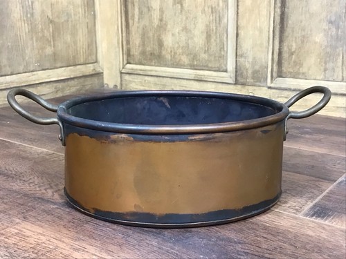 Vintage copper planter - vintage, /