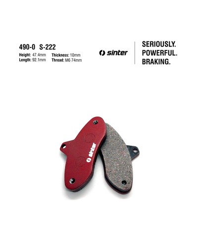Sinter kart red - rear, brake