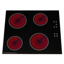 SIA CERH60BL 60cm 4 Zone Touch Control Electric Ceramic Hob In Black