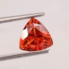 AAA Fine Natural Ceylon Padparadscha Sapphire Loose Trillion Gemstone Cut 8x8 MM