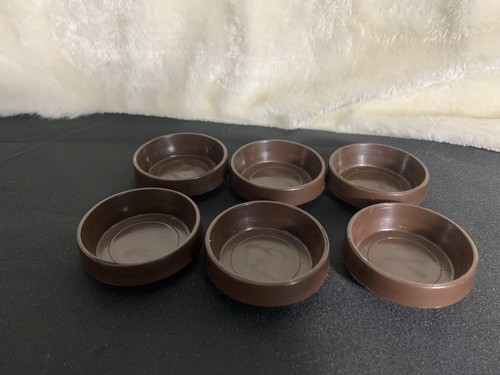 Vintage castor cups - castor, floor
