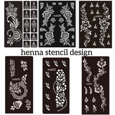 Henna Stencils Hand Mandala Temporary Tattoo Mehndi Template Lace Body Art