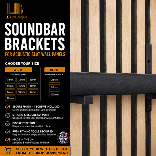 Soundbar brackets for acoustic - soundbar,