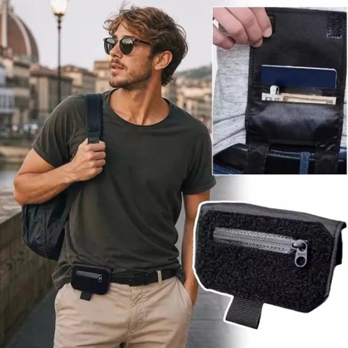 Anti theft hidden belt wallet - anti-theft,