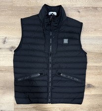 Men's Stone Island Puffer Vest - Black - US Large