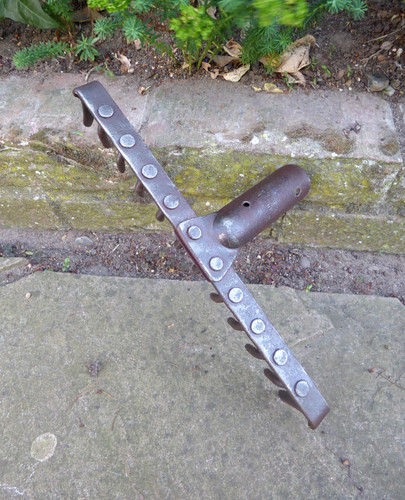 Vintage rake head garden - rake,