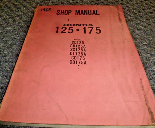 1968 honda model cd125a sloper - model,