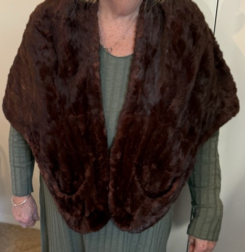 Mink stole dark - mink,