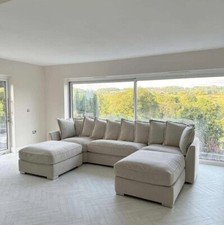 U Shape Sofa Cinema Sofa SALE PRICE L Shape New Corner Upgrade Footstool