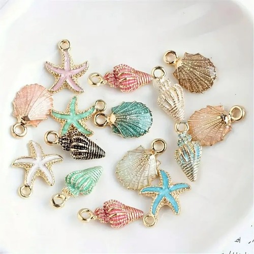 30pcs random pearlescent - random, shell