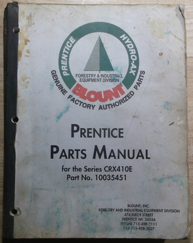 Prentice crx410e log - prentice,