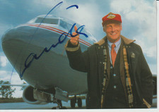 Niki Lauda, orig sign postcard