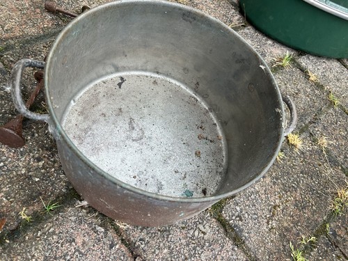 Vintage copper casserole - copper, pan