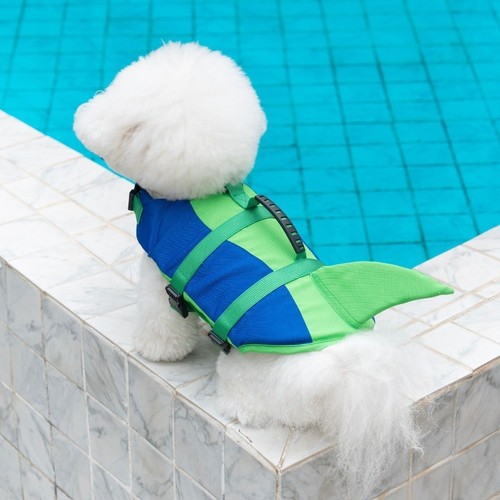 Shark shape dog life - life, vest