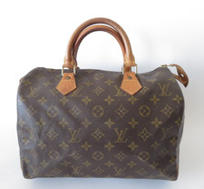 Authentic Louis Vuitton Speedy 30 Hand Bag Monogram Brown F#45340