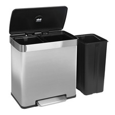 60L Double Kitchen Pedal Bin