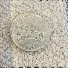 Historic Cars from Shell coin Renault 20/30 H.P. 1906 promotional item