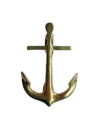 New solid brass anchor door - brass,