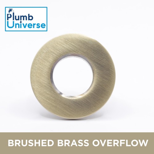 Brushed brass metal round - brushed,
