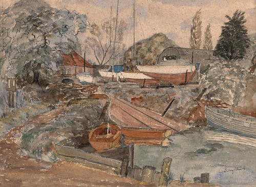 Antique watercolour painting - watercolour,