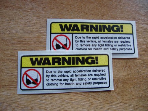 Funny warning sticker car - funny,