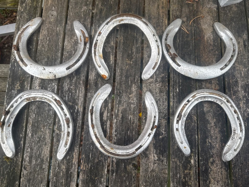 Aluminium racehorse horseshoe - aluminium,