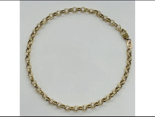9ct gold belcher bracelet - 9ct,