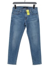 J Brand Women's Jeans W 25 in Blue Cotton with Elastane, Other Straight