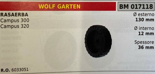 Lawn mower wheel brumar wolf - wheel,
