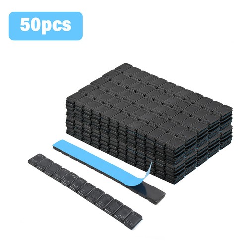 Black adhesive 60g strips - 50,