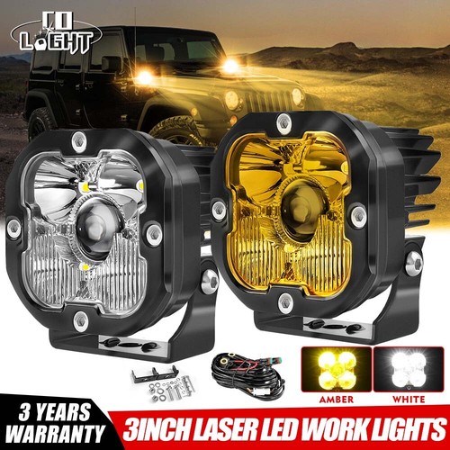 Pair laser led cube - 3'',