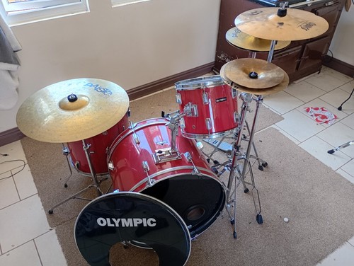 Olympic premier drum kit with - kit,