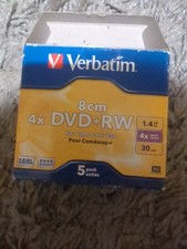 5x Verbatim 8cm Mini DVD-RW