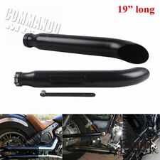 Exhaust Muffler Pipes For VL 125 800 1500 Intruder Cafe Racer Honda CB Yamaha XS