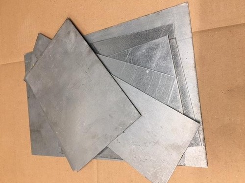 Galvanised sheet offcuts